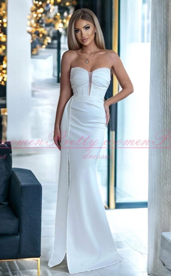 Portofino biała długa sukienka