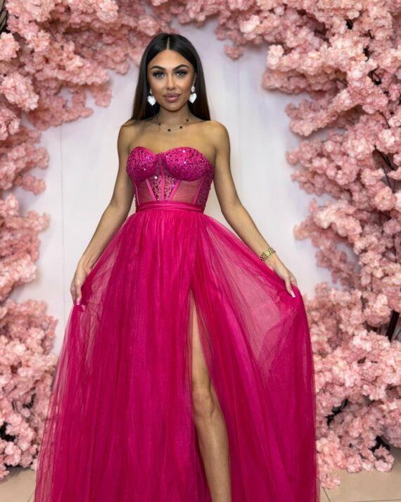 Casino fuksja tiulowa sukienka księżniczka